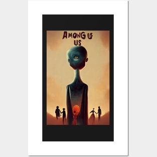 Monster Among us Posters and Art